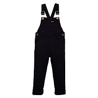 OFFCORSS Baby and Toddler Overall with Adjustable Straps, for Boys and Girls, Black