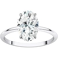 Moissanite Star Moissanite Ring Oval 1.50 CT, Moissanite Engagement Ring/Moissanite Wedding Ring/Moissanite Bridal Ring Set, Sterling Silver Ring, Perfact Gift, Jewelry