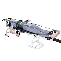 Folding Cervical and Lumbar Traction Bed, Body Stretching Spine Cervical Stretcher, Relieve Cervical and Lumbar Fatigue, for Physical Therapy