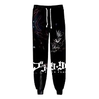 Anime Black Clover Sweatpants 3D Printed Joggers Pants Sport Trousers with Drawstring