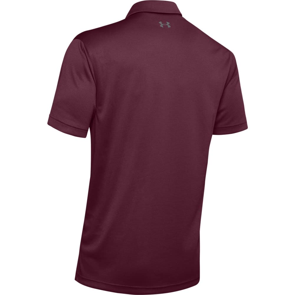 Under Armour Men's Tech Golf Polo , Maroon (609)/Graphite , X-Large