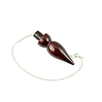 Jet Energized Rosewood Egyptian Pendulum R-2 A++ Jet International Crystal Therapy