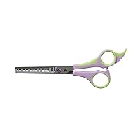Cricket Style Xpress Know It All 30T Thinner Shears Hair Cutting Scissors with Sharp, Durable, Micro Serrated Teeth, Lavender