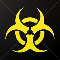 Stickers Decal Biohazard Sign Decoration Bike Motorbike Bicycle Vehicl Yellow (10 X 9.22 In)