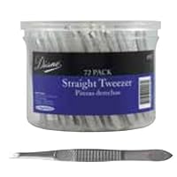 Diane Straight Tip Tweezer 72 Pack
