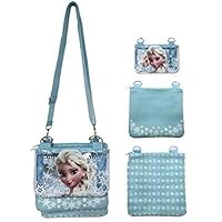 Disney Frozen Elsa Blue Adjustable Strap Messenger Shoulder Cross Purse Bag