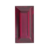 Synthetic Straight Baguette Shape Swiss Rough Corundum Ruby from 2x1MM-17x4MM