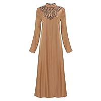 Dubai Turkish Hijab Dress:Elegant African Long Sleeve Chiffon Maxi Dresses,Muslim Women's Islamic Clothing