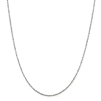 925 Sterling Silver D Cut Fancy Chain Necklace Jewelry Gifts for Women in Silver Choice of Lengths 16 18 20 24 and 0.8mm 1.4mm 1.8mm