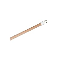 DMI Dressing Stick Wood with Metal and Vinyl Hooks, Lightweight Dressing Aid for Elderly and Handicapped, Zipper Aid, Tool for Retrieving Items, 27 Inches, DMI