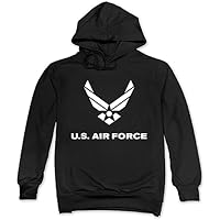 The U S A AirForce Men's Women's Hooded Black Sweatshirt