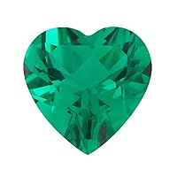 Lab Created Emerald Heart Shape AAA Quality from 3MM-10MM