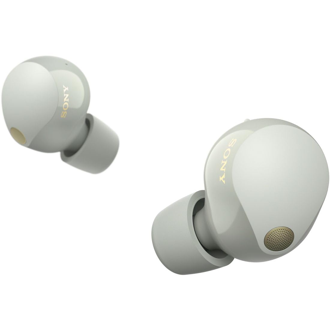 Sony WF-1000XM5 The Best True Wireless Noise-Canceling Earbuds, Alexa Built-in, Bluetooth, in-Ear Headphones, Up to 24 Hrs Battery, Quick Charge, IPX4 Rating, Works with iOS & Android - Silver/Gold