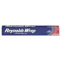 Reynolds Wrap F28015 Standard Aluminum Foil Roll, 12-Inch x 75 ft, Silver