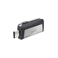 SanDisk 64GB Ultra Dual Drive USB Type-C - USB-C, USB 3.1 - SDDDC2-064G-G46, Grey/Silver