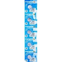 Renata Batteries 397 Silver Oxide 0% Mercury Battery (5 Pack)