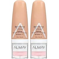 Almay Best Blend Forever Makeup, Naked #150 (2-Pack)