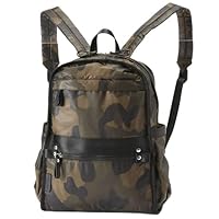 Isaac Women's Backpack Tape Design Daypack, Camouflage (Green) (86)