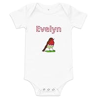 Evelyn Personalized Baby Short Sleeve One Piece