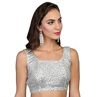 Women's Stitched Party Wear Readymade Bollywood Designer Indian Style Padded Blouse for Saree Crop Top Choli