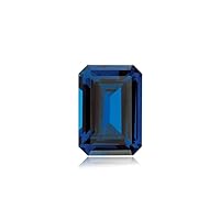 Synthetic Emerald Cut Swiss Made Rough Blue Sapphire from 4x3MM-18x13MM