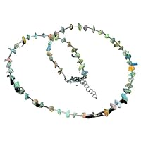 Handmade 925 Sterling Silver Ethiopian Rongh Opal Beads Strand Gemstone Necklace Jewelry