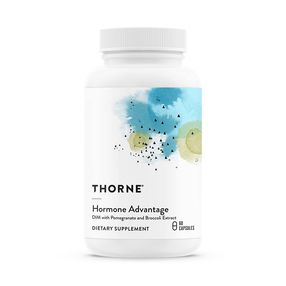 Thorne Hormone Advantage - (Formerly DIM Advantage) Estrogen Metabolism Support & Hormone Balance for Men & Women - Featuring DIM and Pomegranate Extract - 60 Capsules