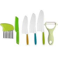 Ensiven Kid Safe Kitchen Set, Kid-Safe Kitchen Set, Ensiven Kitchen Set, Kitchen Set for Toddlers 3-5，Toddler Safe Kitchen Set for Real Cooking (6 PCS)