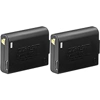 Coast FL Lithium Polymer Rechargeable Battery Pack for FL60R, FL75R & FL85R LED Headlamps,Black,Small,21532 (Pack of 2)