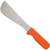 K114 Row Crop Harvest Knife, Broccoli/Cauliflower/Cotton, 7.25-inch Stainless Steel Blade,Orange