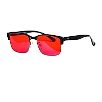 Blue Ray Glasses for Better Sleep Red Lens Glasses Anti Blue Green Light for Men Eyewear SH018