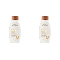 Aveeno Apple Cider Vinegar Sulfate-Free Conditioner for Balance & High Shine, Daily Moisturizing & Scalp Soothing Conditioner for Oily or Dull Hair, Paraben & Dye-Free, 12oz (Pack of 2)