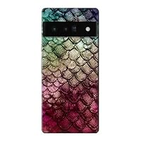 R3539 Mermaid Fish Scale Case Cover for Google Pixel 6 Pro