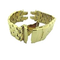 Broadway 26mm Yellow Gold Color Stainless Steel Band.
