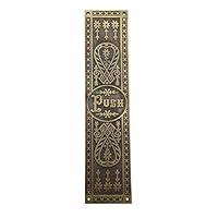 Adonai Hardware Decorative Brass Push Plate (15 Inch 
