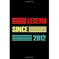 LEGEND SINCE 2012: Happy Birthday Gift Idea for Boys And Girls - Graph Paper Notebook / Journal (6