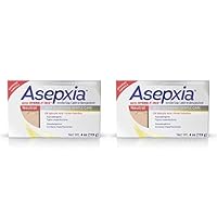 Asepxia Deep Cleansing Gentle Care Acne Treatment Hypoallergenic Bar Soap with Salicylic Acid, 4 Ounce (Pack of 2)