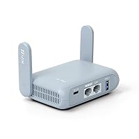 GL.iNet GL-MT3000 (Beryl AX) Pocket-Sized Wi-Fi 6 Wireless Travel Gigabit Router | WiFi Router | OpenVPN, Wireguard, Connect to Public & Hotel Wi-Fi login Page, RV