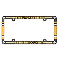 WinCraft NFL Pittsburgh Steelers LIC Plate Frame Full Color