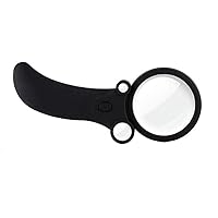 MYMSBH Illuminated Magnifying Glass Set. Best Magnifier with Lights for Seniors, Macular Degeneration, Reading and Hobbyists