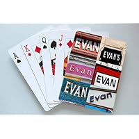 EVAN Personalized Playing Cards featuring photos of actual signs