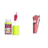 Fat Oil Lip Drip Gloss Newsfeed (Rose Nude) and Butter Gloss Tiramisu (Brown) Lip Makeup Bundle