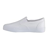 Lugz Womens Clipper Lx Slip On Sneakers Shoes Casual - Silver