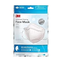 3M Filtering Barrier Face Covering, Soft, Breathable Materials, Convenient & Disposable, One Size, 5-pack