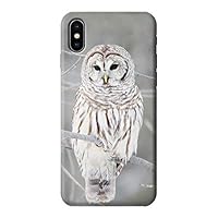R1566 Snowy Owl White Owl Case Cover for iPhone X