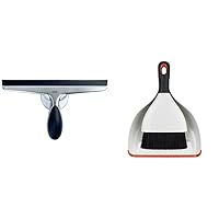 OXO Good Grips Stainless Steel Squeegee and OXO Good Grips Dustpan and Brush Set