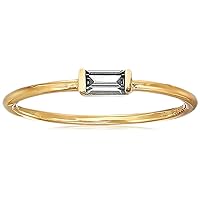18K Yellow Gold Plated Sterling Silver Cubic Zirconia Fashion Stackable Ring (previously Amazon Collection)