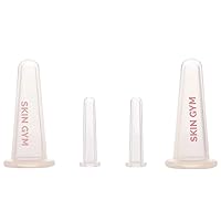 Skin Gym Facial Cupping Set - Face and Body Suction Cup Vacuum Massage Therapy - Reduces Cellulites and Wrinkles