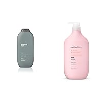 Men Body Wash, Sea + Surf, Paraben and Phthalate Free, 18 fl oz (Pack of 1) & Body Wash, Pure Peace, Paraben and Phthalate Free, 28 oz (Pack of 1)