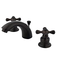 Kingston Brass GKB945AX Magellan Mini-Widespread Lavatory Faucet with Retail Pop-Up, 4-7/16